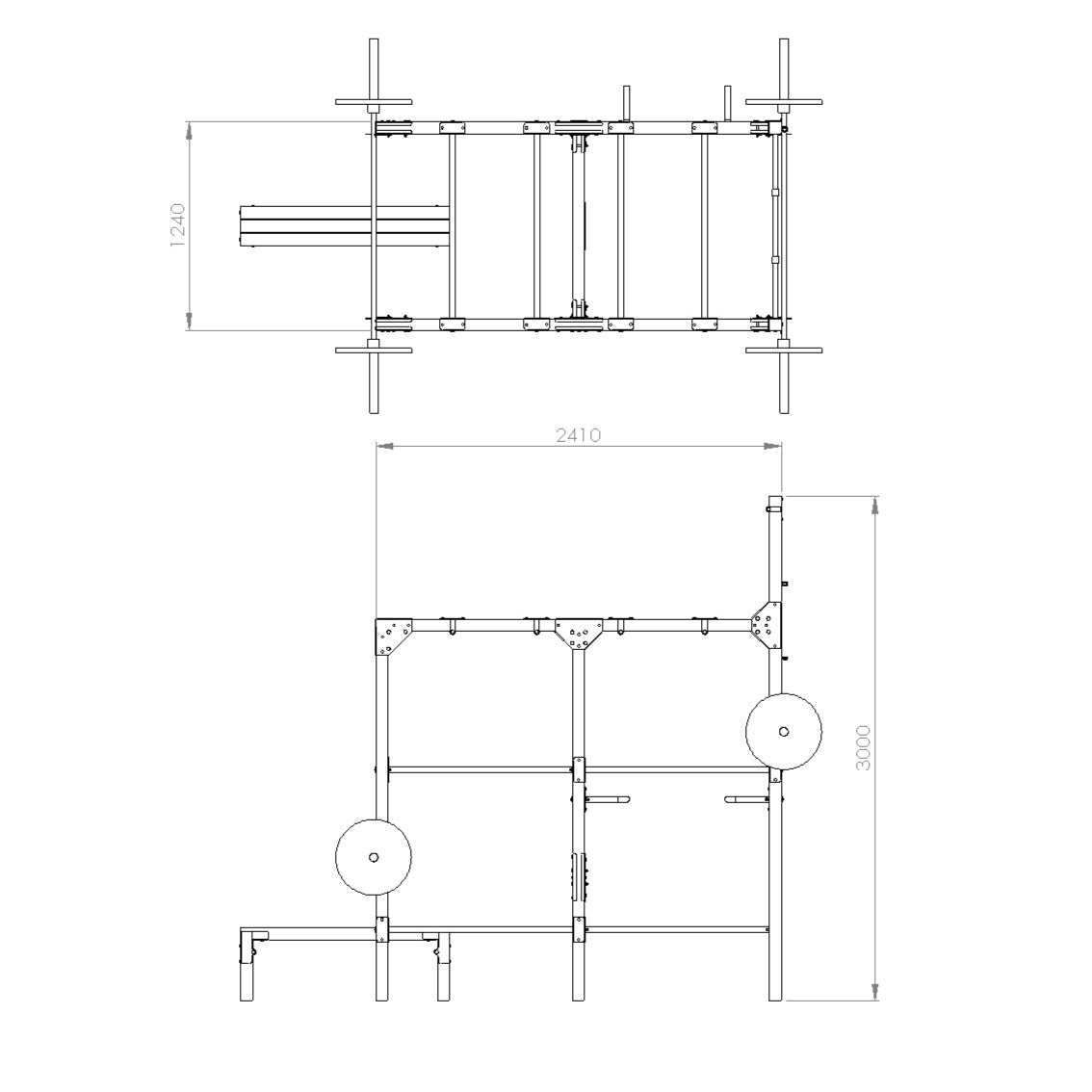 Fitness Pro Double - outdoor fitness toestel