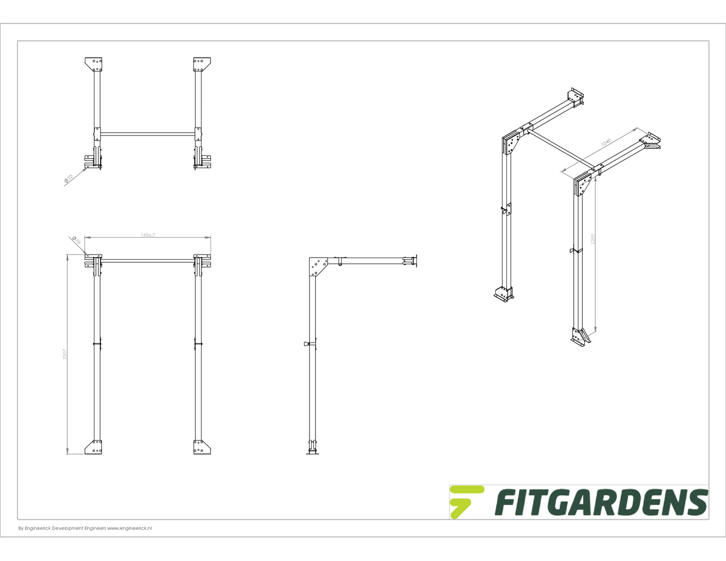 Outdoor Squatrek - wandmontage